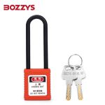 BOZZYS 工程安全绝缘长梁挂锁BD-G37通开型KA 76*6MM 2套起订