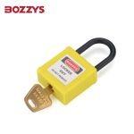 BOZZYS 工程安全小型安全绝缘挂锁BD-G312不通开型KD 25*4.7MM 2套起订