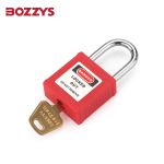 BOZZYS 工程安全小型安全钢制挂锁BD-G301不通开型KD  25*4.7MM 2套起订