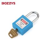 BOZZYS 工程安全小型安全钢制挂锁BD-G303不通开型KD  25*4.8MM 2套起订