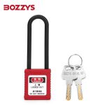 BOZZYS 工程安全绝缘长梁挂锁BD-G31通开型KA 76*6MM 2套起订