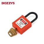 BOZZYS 工程安全小型安全绝缘挂锁BD-G317不通开型KD 25*4.7MM 2套起订