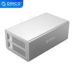 奥睿科（ORICO）硬盘柜多盘位 双盘2.5/3.5英寸SSD固态/机械全铝台式外接磁盘柜硬盘盒3529U3