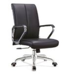 镁狄轩 办公椅 老板办公会议舒适久坐旋转升降座椅子 黑牛皮 B268