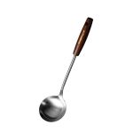 上亨(shangheng) 加厚304不锈钢木柄炒菜勺升级款家用食品级厨房大汤勺防烫火锅勺