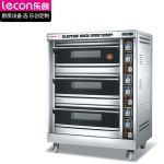 乐创（lecon）  商用面包烤炉 380V专业大型披萨月饼蛋糕烘培三层六盘电烤箱 LC-J-YXE6