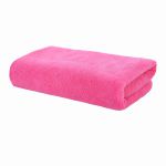 兰诗（LAUTEE）加厚纤维毛巾定制毛巾吸水巾粉红色35*75cm5条装 DA1078