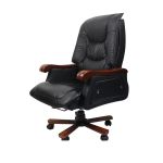 欧时升 黑色西皮老板椅总裁椅子 LR-ST-208