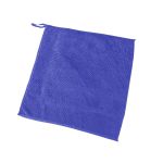 兰诗（LAUTEE） 清洁方巾挂钩超细纤维毛巾清洁手帕蓝色30*30cm10条装 DA1080