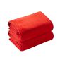 兰诗（LAUTEE）  加厚超细纤维毛巾定制毛巾超强吸水巾红色30*70cm10条装 FW-2051