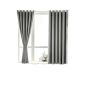 代安邦 卧室飘窗遮光加厚简易帘灰色适用宽2.6-3.6米【窗帘高2.4米】