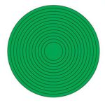 哲大ZD 绿色压力表标识，宽度3mm 压力表直径Φ150mm