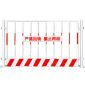 谋福CNMF 护栏网道路工程施工警示围栏 建筑定型化临边防护栏杆 带字1.2*1米/15KG