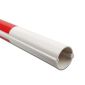 安赛瑞 拉线警示保护管 电缆拉线警示管 红白反光PVC拉线保护管 电杆安全标志Φ32mm×2000mm 310097