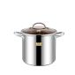 圣比德  不锈钢304汤锅复底加深直型欧式高汤锅电磁炉通用厨房汤煲SBD-075
