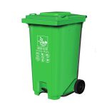 敏胤（MINYIN）脚踏户外分类标识垃圾桶 厨余垃圾分类垃圾桶240L
