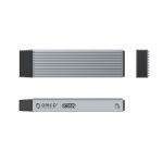 奥睿科 （ORICO） M.2 NVMe/SATA双协议移动硬盘盒Type-C/USB3.2双接口固态SSD笔记本电脑直插式硬盘盒-ORICO-M2PJK-C3-GY-BP