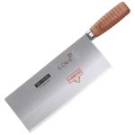 十八子作  厨师专用刀中式厨刀菜刀 三合钢名典系列 木柄1号加大桑刀F208-1