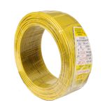 敏达(minda) BV10平方 电线电缆 国标家用铜芯硬线塑铜线照明线 黄色100米/盘