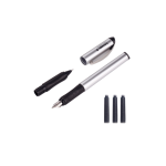 施耐德（Schneider） 德国进口钢笔 练字套装双笔头钢笔+走珠笔两用BK600月光银