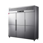 德玛仕（DEMASHI） 商用六门冰柜 立式冷藏冷冻 六开门厨房冰箱 六门-BCD-1300A-2W（双温）【工程款】