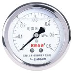 匡建仪表 耐震压力表 YN-60Z 60mm 0-0.6MPa 银（个）