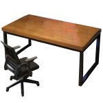 洛港 电脑桌电竞桌椅套装台式家用书桌简易卧室简约现代办公桌 1400*600*750MM
