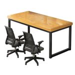 洛港 电脑台式桌家用双人电脑桌子简易办公室桌子工作台书桌长条办公桌 1600*600*750MM