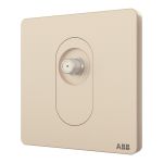 ABB 隽致 一位带分支电视插座/金色 AZ304-ZG