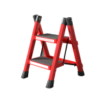 康鹏 收纳扶梯 新款加厚碳钢【红色】二步梯/个