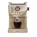 荣事达（Royalstar） 花简意式咖啡机半自动家用全自动咖啡机蒸汽奶泡机20Bar高压打奶1.5升 【RS-CF900B】