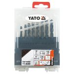 易尔拓（YATO） 麻花钻头套装 高速钢制铁不锈钢金属打孔19件套 1-10mm YT-4009