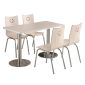 欧时升 LA-ST-001食堂餐厅餐桌椅组合 1.2米一桌四椅 1200*600*750