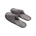 易旅（Etravel）加厚防滑棉麻布一次性拖鞋20只装灰色35-44均码