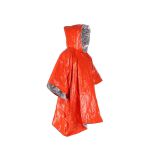 安赛瑞 301140 便携应急雨衣 袖连帽防风保温斗篷 橙色