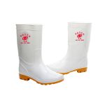 谋福（CNMF） 耐油耐酸碱劳保防护雨鞋水鞋（高筒）白色 一双