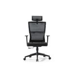 西昊 M84 人体工学电脑椅 黑色 弹力腰枕+升降扶手 500*400*1290