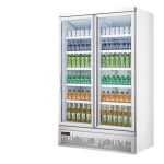 格盾 GD-ZSD02 商用展示柜 下置大容积立式双门嵌入式便利店果蔬水果冷冻饮料柜