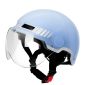 得力（deli）摩托车头盔 (蓝) 半盔L码 DL885084