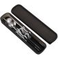 美厨（maxcook） 304不锈钢筷子勺子餐具套装 创意便携式筷勺三件套黑色 MCGC850