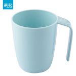 茶花（CHAHUA）塑料刷牙杯漱口杯家用浴室刷牙口杯斜柄圆润口杯牙缸蓝色1个A14001