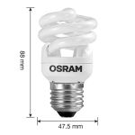 欧司朗（OSRAM） 全螺旋节能灯 E27 8w/865 6500K 白光