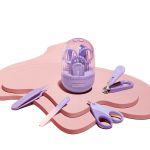 十月结晶 婴儿磨甲器电动婴儿指甲剪套装儿童新生专用宝宝护理用品 升级款4件套SH1527紫罗兰