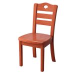 洛港 海棠色靠背椅餐椅家用凳子书房椅中式饭店餐厅餐桌椅 400*370*900