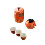 茶汀 敦煌 • 旅行茶具套装（5件套）礼盒 1茶壶1茶叶罐3茶杯