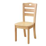 洛港 833原木色木餐椅餐厅餐桌椅靠背椅子全橡木木质凳子 410*420*900