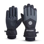 三极户外（Tri-Polar） TP3415滑雪手套保暖防风防水触屏加绒加厚骑行手套M码黑色
