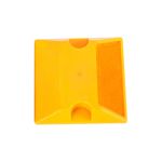 麦盾 MD-DD 铸铝道钉反光轮廓标反光标塑料道钉黄底黄白塑料单面黄
