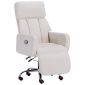 洛港 轮子款白色科技皮电脑椅舒适办公室椅子家用游戏靠背转椅 520*520*1100