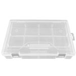 冰禹 BJ380 透明带盖塑料加厚零件分类收纳盒 30*20*6.3cm